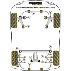 POWERFLEX POUR SUBARU LEGACY MODELS , LEGACY BD, BG (1993 -
