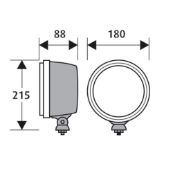 CIBIE OSCAR + high beam auxiliary lamp Ø 180 mm