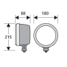 CIBIE OSCAR + high beam auxiliary lamp Ø 180 mm