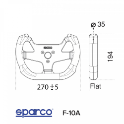 VOLANTE SPARCO F-10A PIEL VUELTA