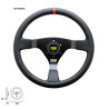 VOLANT OMP WRC SEMI-MOVÉ CUIR LISSE COUTURES ROUGES