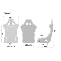 ASIENTO SPARCO GRID-Q SKY PARA BUGGY, KARTCROSS...