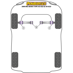 POWERFLEX POUR AUDI V8 TYPE 44 & 4C (10/88-11/93)