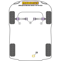 POWERFLEX POUR AUDI V8 TYPE 44 & 4C (10/88-11/93)