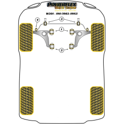 POWERFLEX FOR MERCEDES-BENZ E CLASS , W201 190 (1982 - 1993)