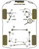 SILENTBLOCK TRASERO CENTRAL Nº10 PARA VAUXHALL / OPEL