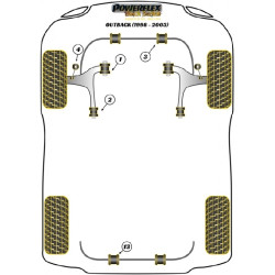 POWERFLEX POUR SUBARU LEGACY MODELS , LEGACY BE & BH (1998 -