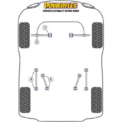 POWERFLEX FOR TOYOTA STARLET KP60 RWD