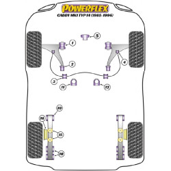 POWERFLEX FOR VOLKSWAGEN CADDY MODELS , CADDY MK1 TYP 14 (19