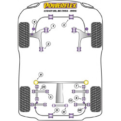 POWERFLEX FOR SUBARU LEGACY MODELS , LEGACY BE & BH (1998 -