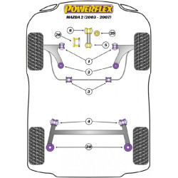 POWERFLEX FOR FORD FIESTA MODELS  , FIESTA MK7 INC ST (2008-