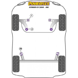 POWERFLEX POUR TOYOTA AYGO (2005 - 2014)