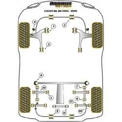 POWERFLEX FOR SUBARU LEGACY MODELS , LEGACY BD, BG (1993 - 1