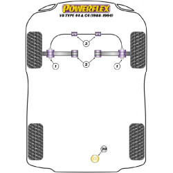POWERFLEX POUR AUDI V8 TYPE 44 & 4C (10/88-11/93)