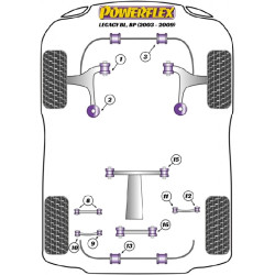 POWERFLEX FOR SUBARU LEGACY MODELS , LEGACY BL & BP (2003 -