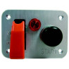 REDSPEC Starter ignition switch panel, aluminium