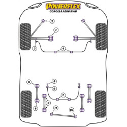 POWERFLEX FOR TOYOTA COROLLA MODELS  , COROLLA AE86 RWD ,