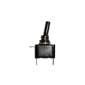 12 volt On/Off toggle switch with green LED tip