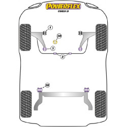 POWERFLEX FOR VAUXHALL / OPEL CORSA MODELS , CORSA E (2015 -