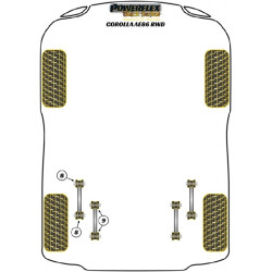 POWERFLEX FOR TOYOTA COROLLA MODELS  , COROLLA AE86 RWD ,