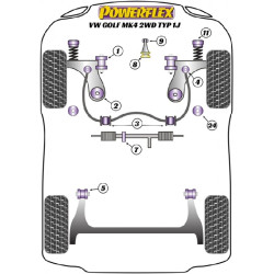 POWERFLEX POUR VOLKSWAGEN VENTO , VENTO (1992 - 1998) ,