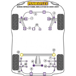POWERFLEX POUR SUBARU LEGACY MODELS , LEGACY BE & BH (1998 -