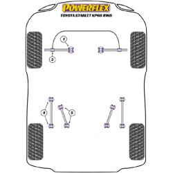 POWERFLEX FOR TOYOTA STARLET KP60 RWD