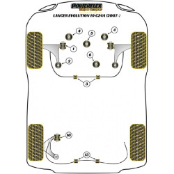 POWERFLEX FOR MITSUBISHI LANCER EVOLUTION 10 CZ4A (10/07-)