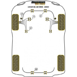 POWERFLEX FOR SUBARU LEGACY MODELS , LEGACY BE & BH (1998 -