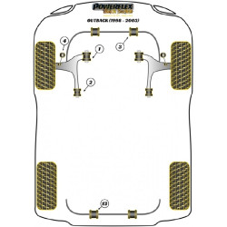 POWERFLEX POUR SUBARU LEGACY MODELS , LEGACY BE & BH (1998 -