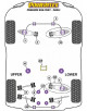 SILENTBLOCK TRASERO DEL SUBCHASIS TRASERO Nº12 PARA PORSCHE