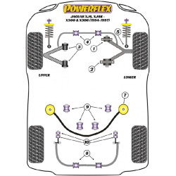 POWERFLEX FOR JAGUAR (DAIMLER) XJ8, XJR, XJ SPORT - X308 (19