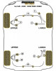 SOPORTE SUPERIOR BARRA Nº2 PARA JAGUAR (DAIMLER)