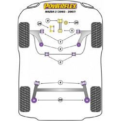 POWERFLEX POUR MAZDA MAZDA2 DE (2007-)