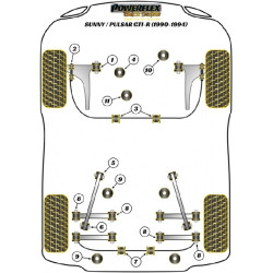 POWERFLEX FOR NISSAN SUNNY/PULSAR GTIR