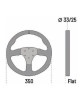 SPARCO R350B LEATHER STEERING WHEEL WITH BUTTONS