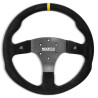 SPARCO R350B LEATHER STEERING WHEEL WITH BUTTONS