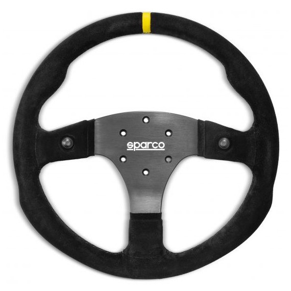 SPARCO R330B LEATHER STEERING WHEEL WITH BUTTONS