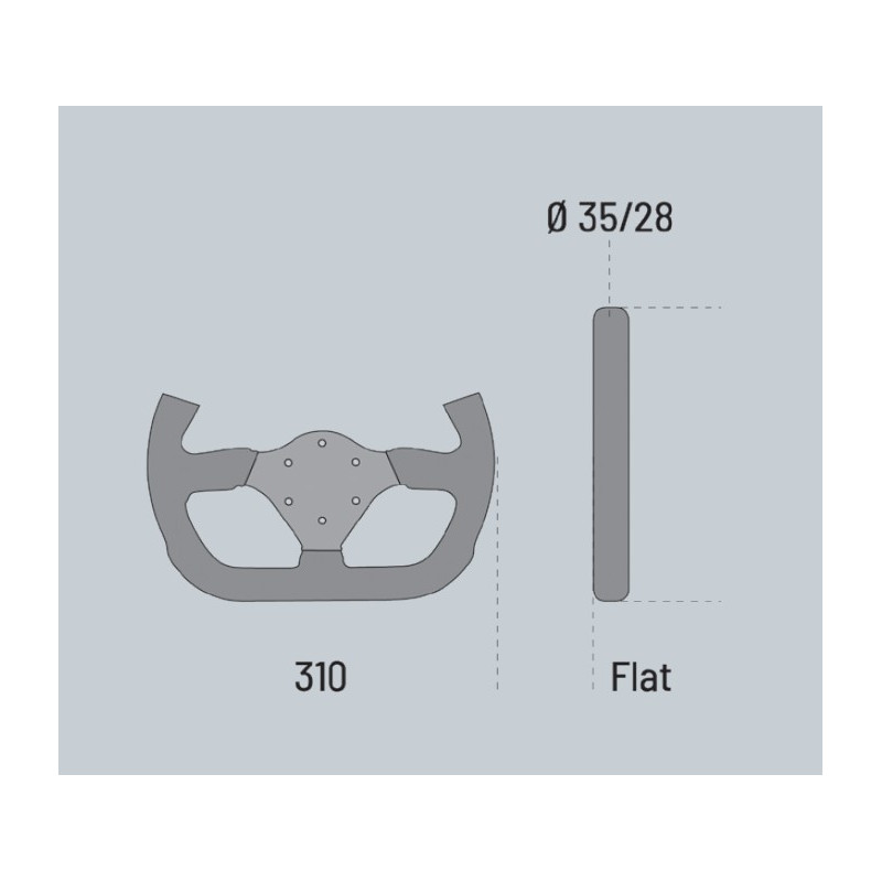 VOLANTE SPARCO P310 ABIERTO PARA MONOPLAZA