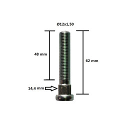 Goujon de roue à tête Ø14,4mm