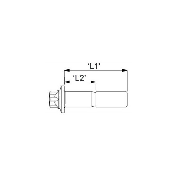 SCREW AP RACING 1/4" UNF LENGTH 0.875"