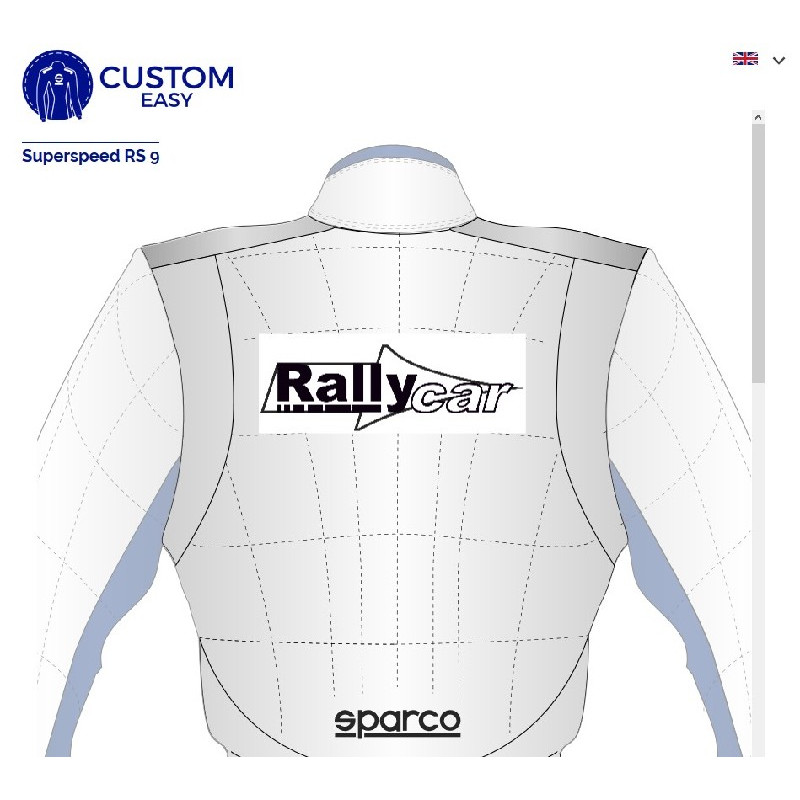 FULLY CUSTOMIZABLE SPARCO FIREPROOF SUIT FOR RALLY