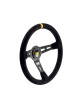 SEMI-DISPLACED STEERING WHEEL OMP RS LEATHER VUELTA D350