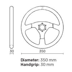 OMP MUGELLO STEERING WHEEL