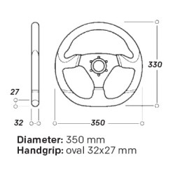 OMP CROMO STEERING WHEEL