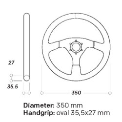 OMP ASSO FLAT TUNNING STEERING WHEEL