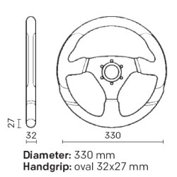 VOLANT PLAT OMP RACING GP