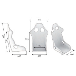 OMP RACING CHAMP-R SEAT FIA APPROVAL FOR RALLY AND CIRCUIT