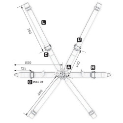 OMP ONE 2" WRC SUPERLIGHT PROFESSIONAL SEATBELT