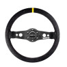 SPARCO R215 FLAT STEERING WHEEL 2 ARMS Ø350mm suede
